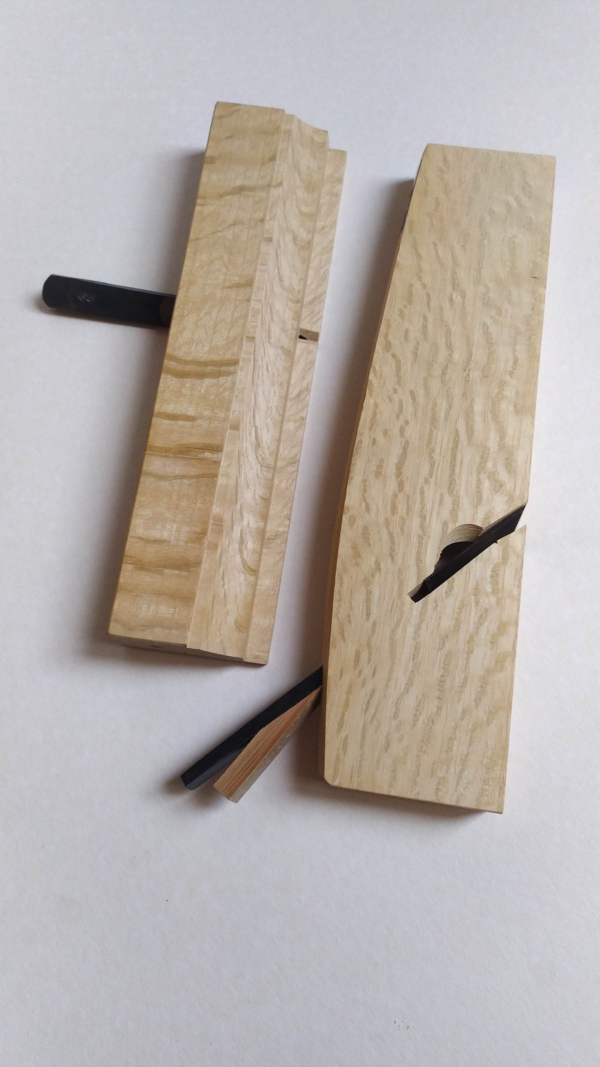 Duo de rabot japonais type Guillaume "Kushigata shakuri kanna & Hifukura kanna" 5 & 21mm