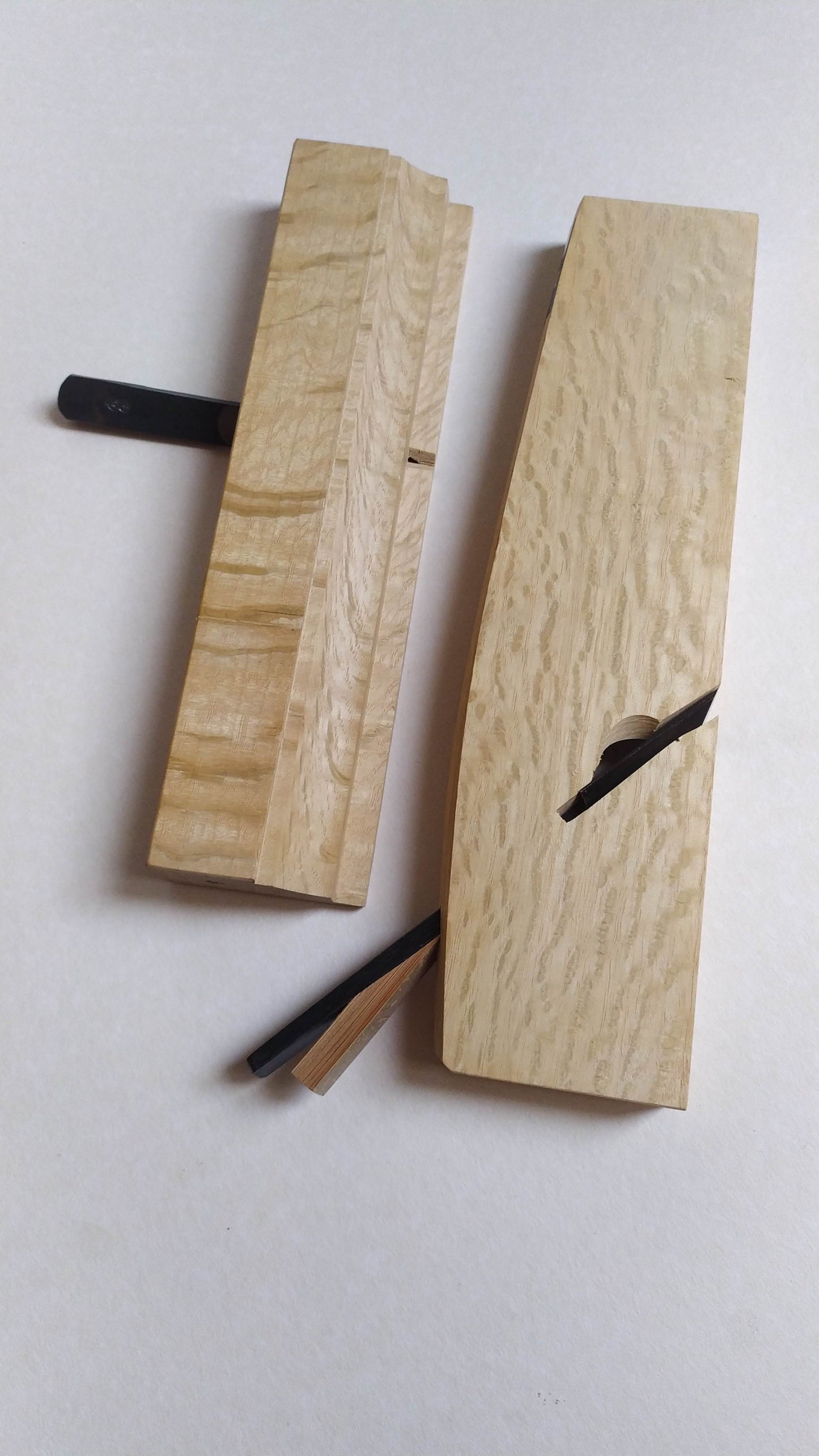 Duo de rabot japonais type Guillaume "Kushigata shakuri kanna & Hifukura kanna" 5 & 21mm