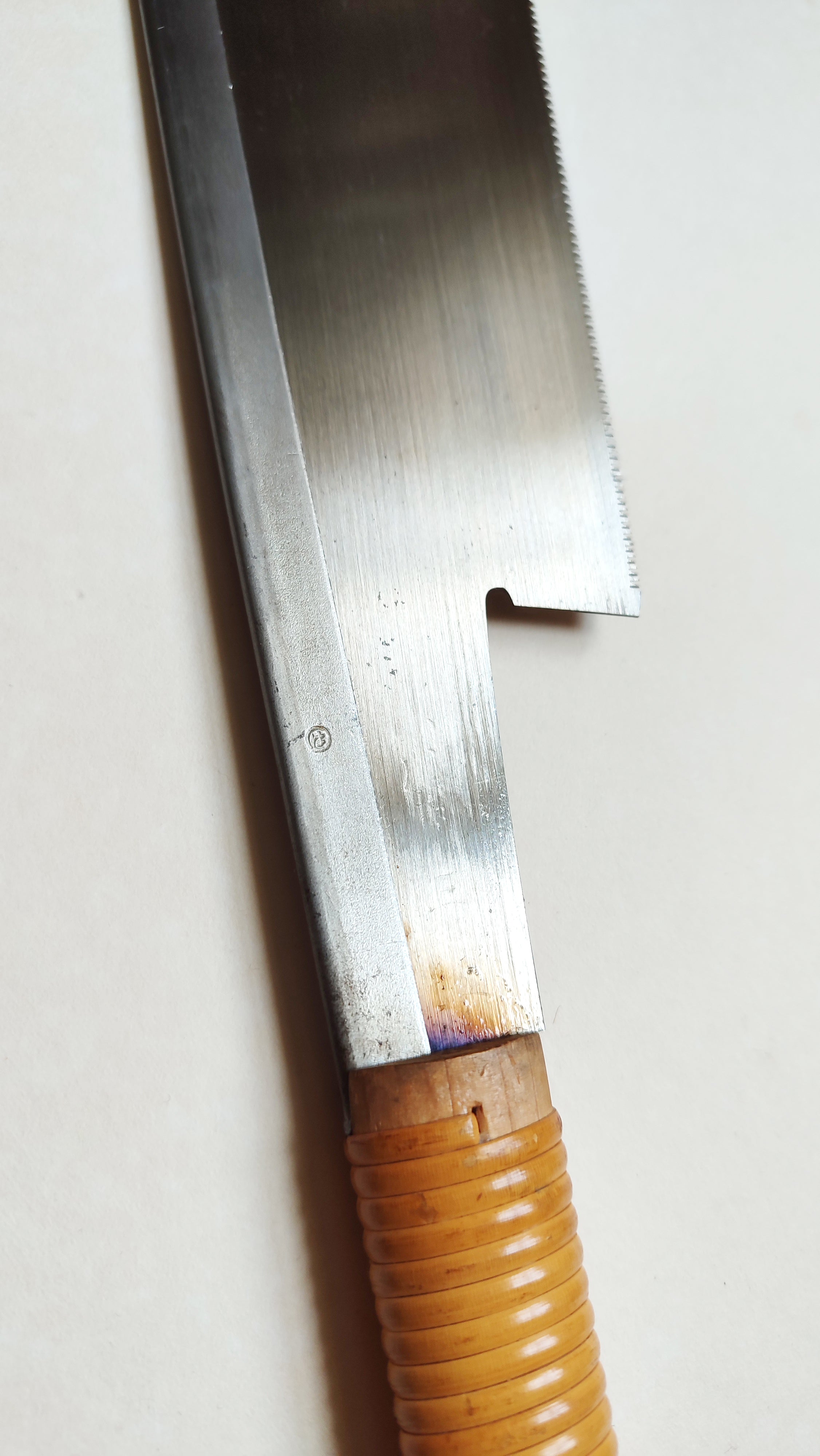 Rare Vintage Forged Japanese Saw "Dozuki Nokogiri" 240mm "Sadaharu Okabe"