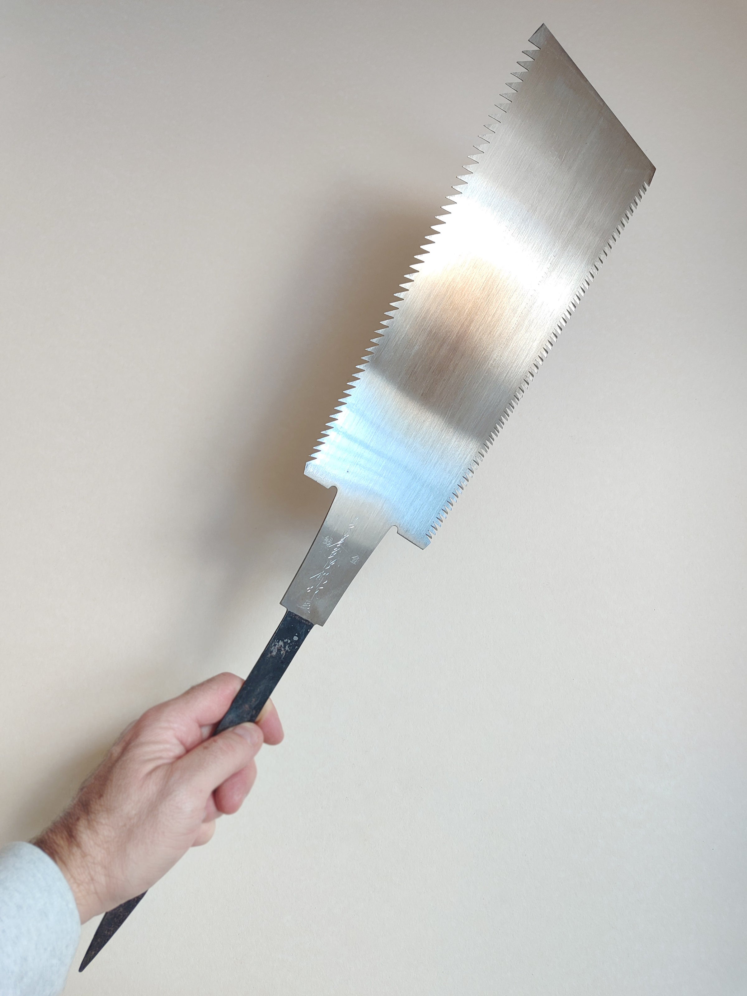 Grande scie japonaise forgée "Ryoba" 280mm "Tamijito Nakaya"