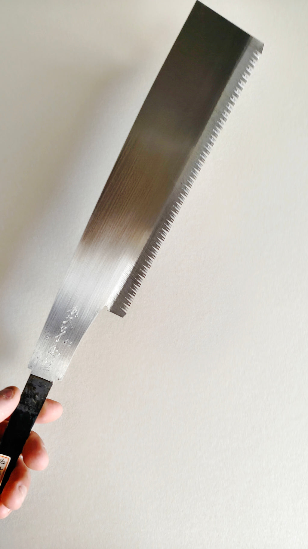Scie japonaise vintage forgée "Kataba" 270mm "Heisuke Karasawa" bois durs