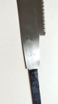 Scie japonaise vintage forgée "Kataba" 270mm "Heisuke Nakaya" bois durs