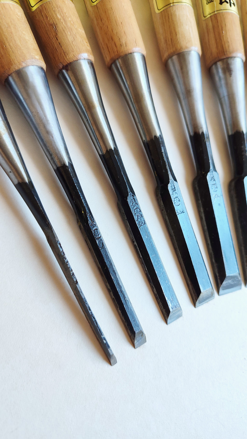 Japanese Scissors Set "Oire Nomi" 3, 6, 9, 12, 15, 18, 24, 30, 36, 42mm "Yusuke"