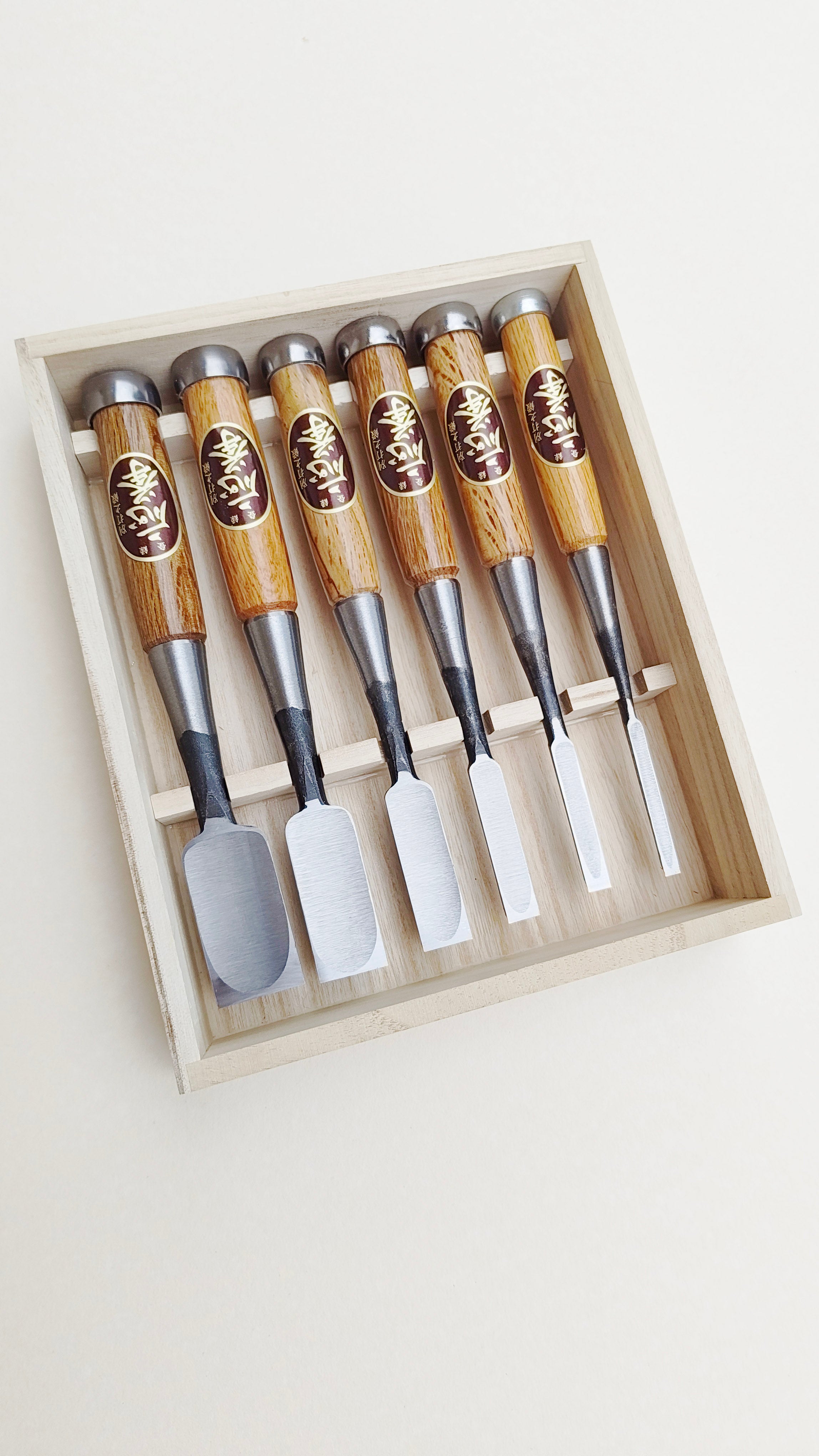 Set de Ciseaux Japonais "Oire Nomi" 6, 9, 12, 24, 30mm "Yasugi"