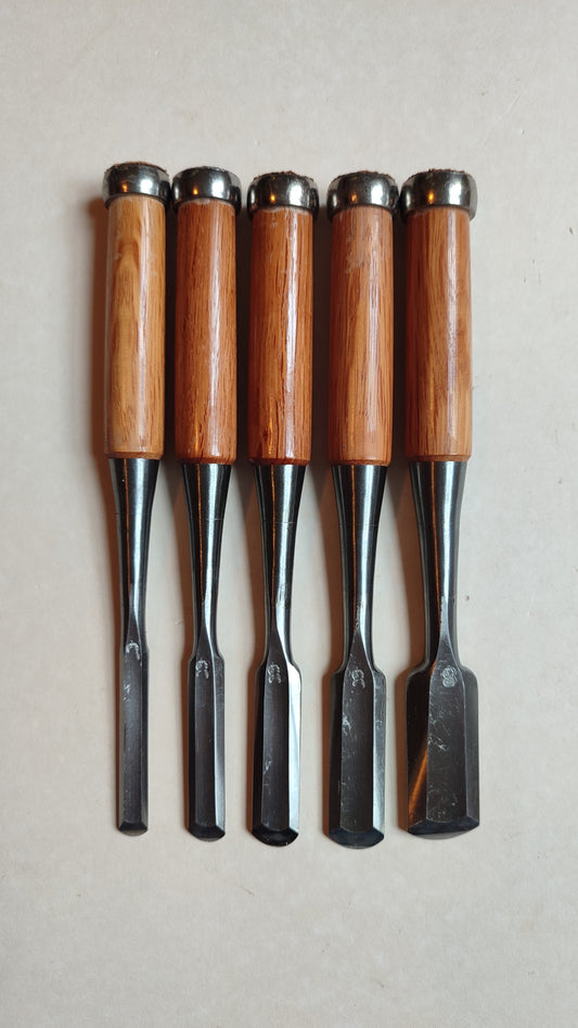 Set de gouges japonaises "Sotomaru Nomi" 9, 12, 15, 18, 24mm "Kenshin"