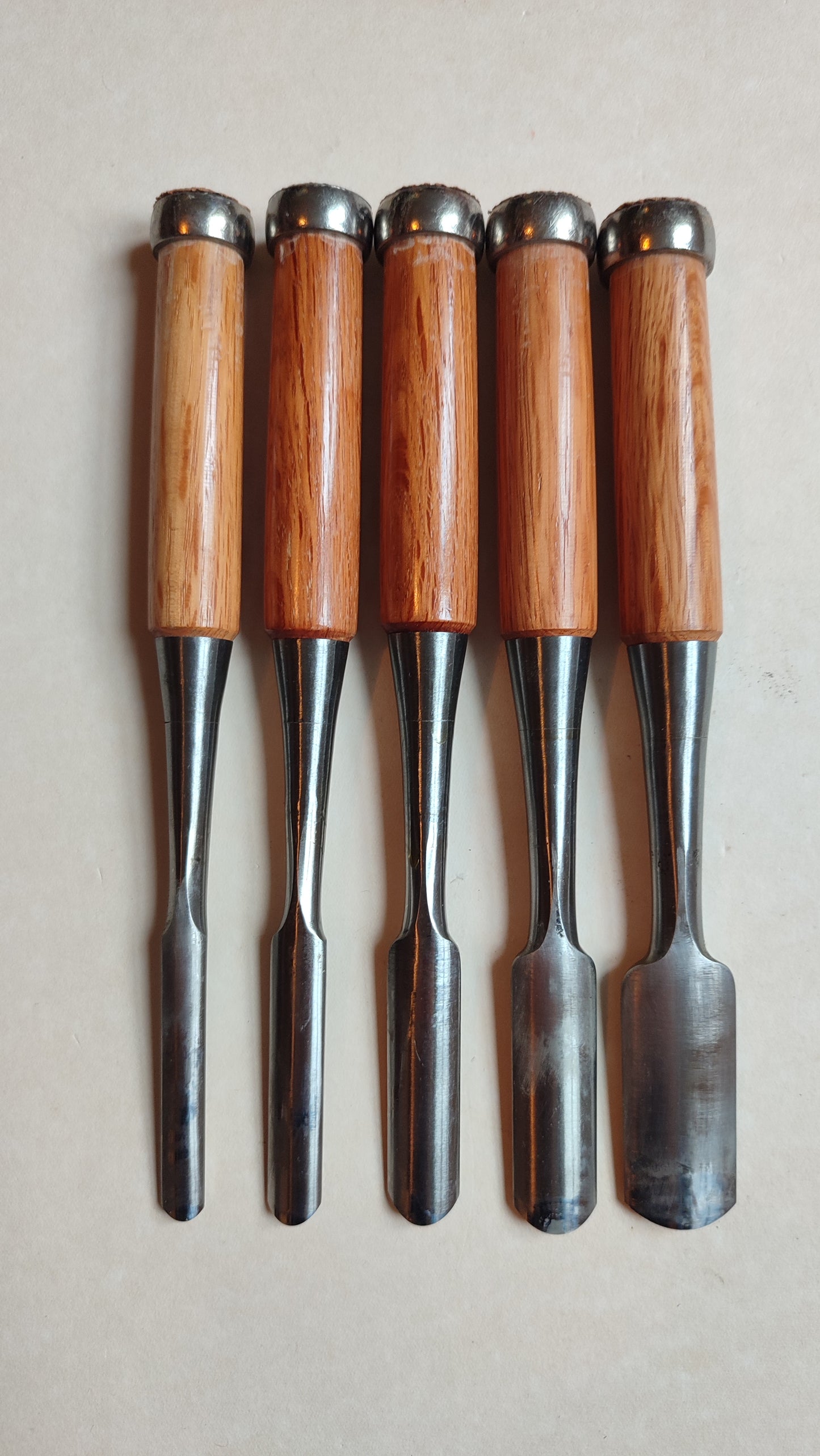 Set de gouges japonaises "Sotomaru Nomi" 9, 12, 15, 18, 24mm "Kenshin"