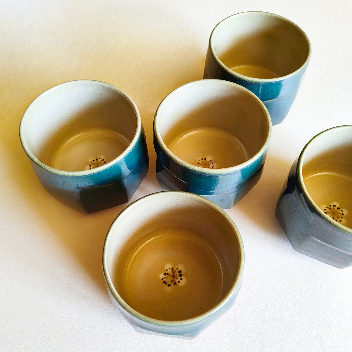 Tasses à thé de style Oribe 70mm Shoichi Takogawa