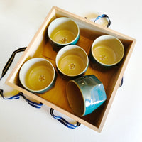 Tasses à thé de style Oribe 70mm Shoichi Takogawa