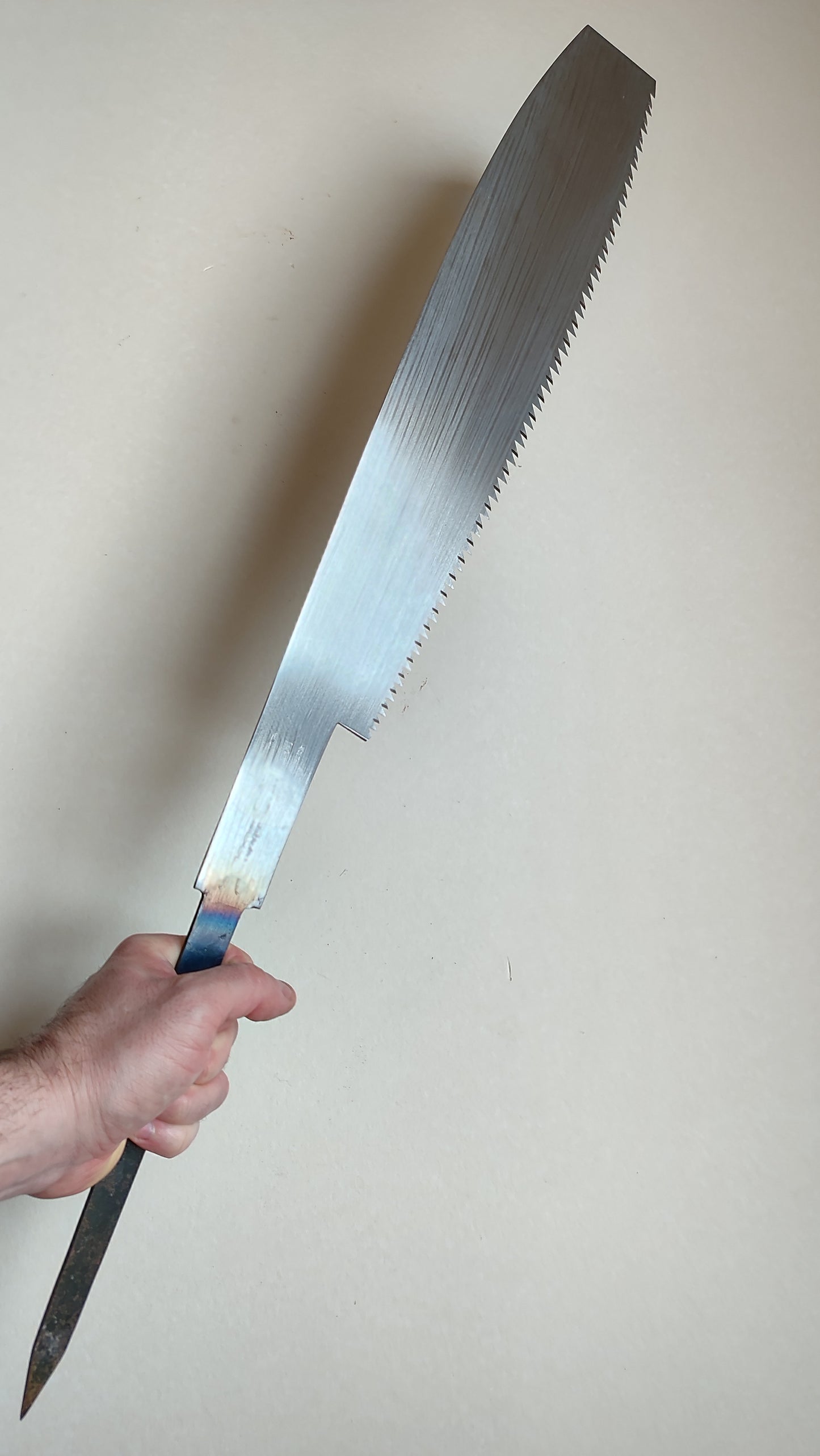 Longue scie japonaise forgée "Anahiki-nokogiri" 420mm "Akihiro Uchitora"