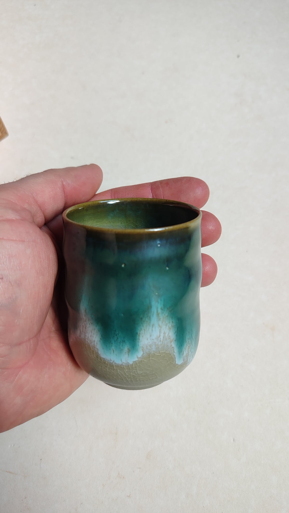 Tasse à thé céramique de style "Mino" 75mm "Higuchi Tozo"