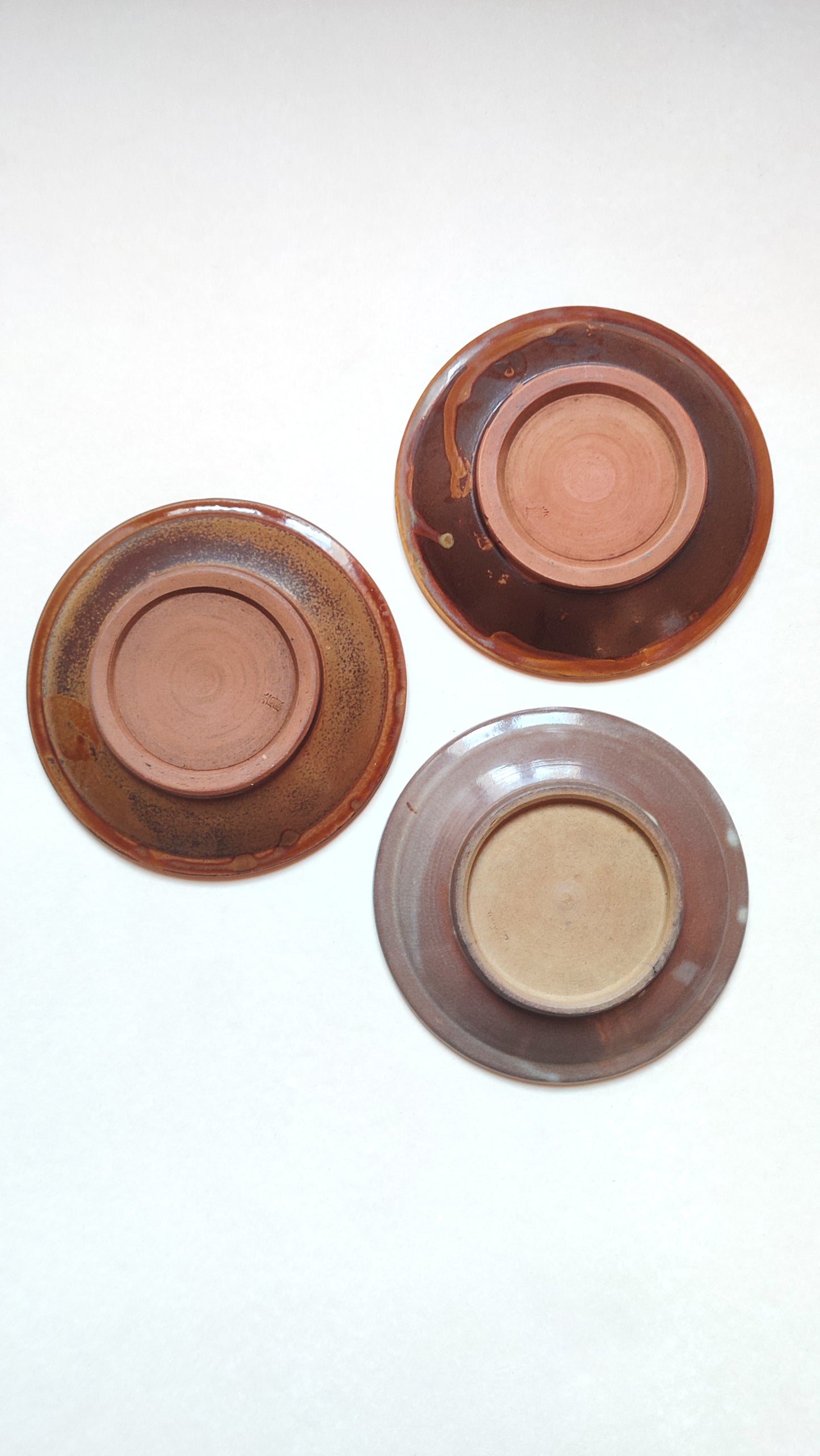 Trio d'assiettes céramique de Oishiwara 188mm