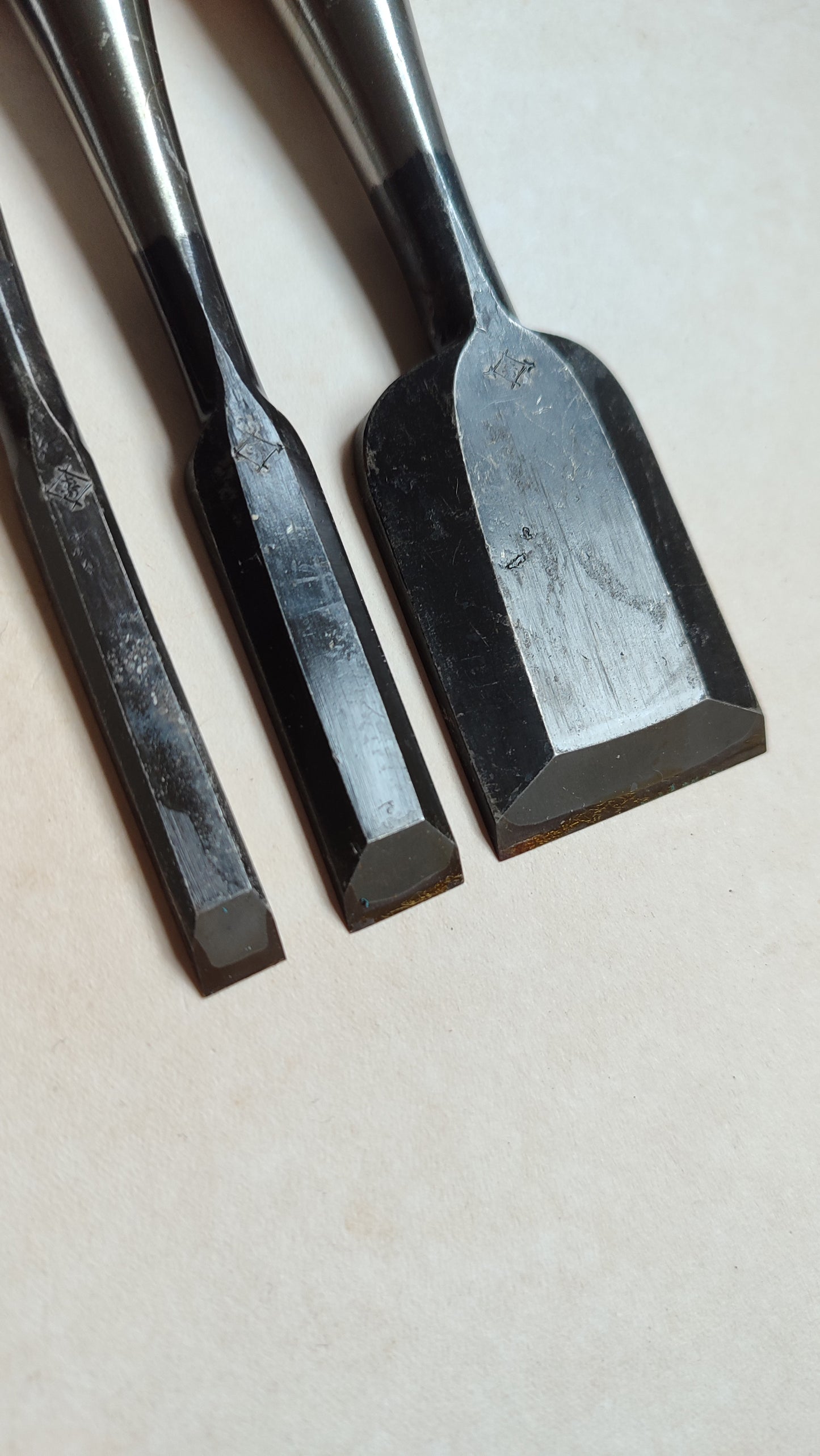 Trio de ciseaux japonais "Oire nomi" 9, 15, 42mm "Toshiro"