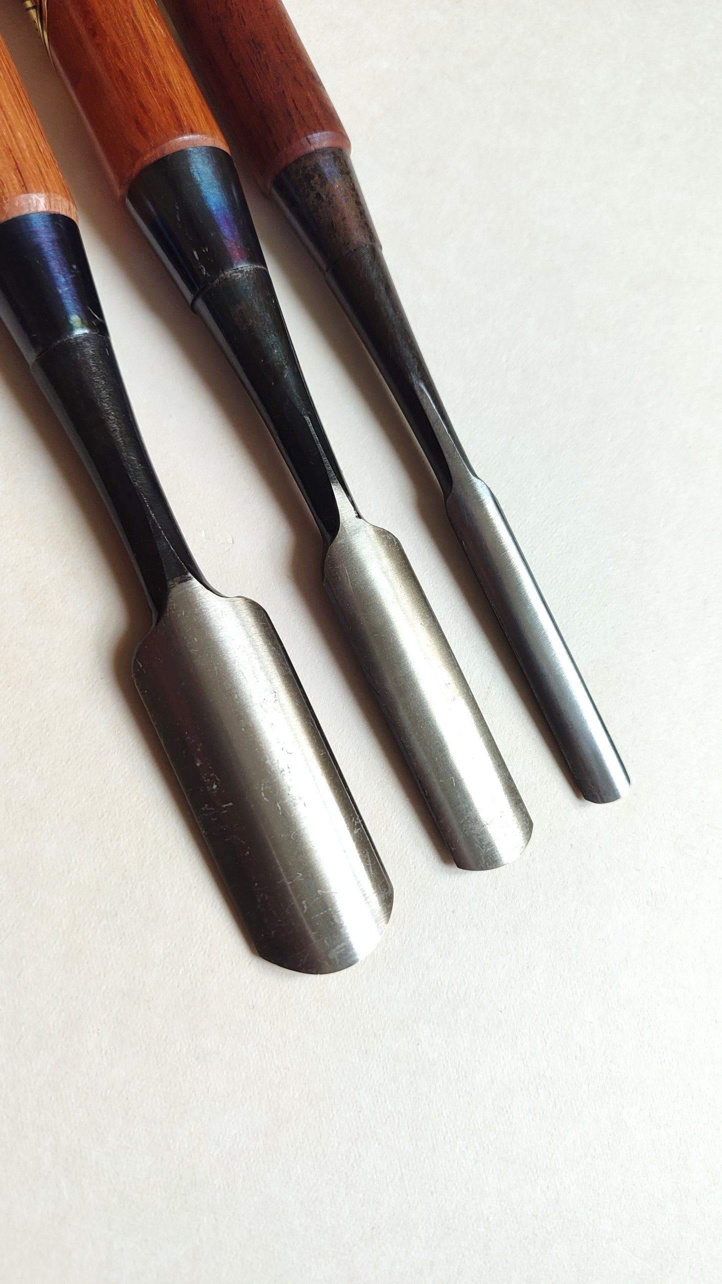 Trio de gouges japonaises "Sotomaru Nomi" 9, 15, 24mm