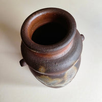 Rare vase japonais style "Bizen" 265mm "Mori Shinsen"-circa 1970