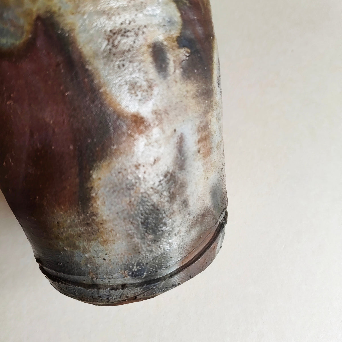 Rare vase japonais style "Bizen" 265mm "Mori Shinsen"-circa 1970