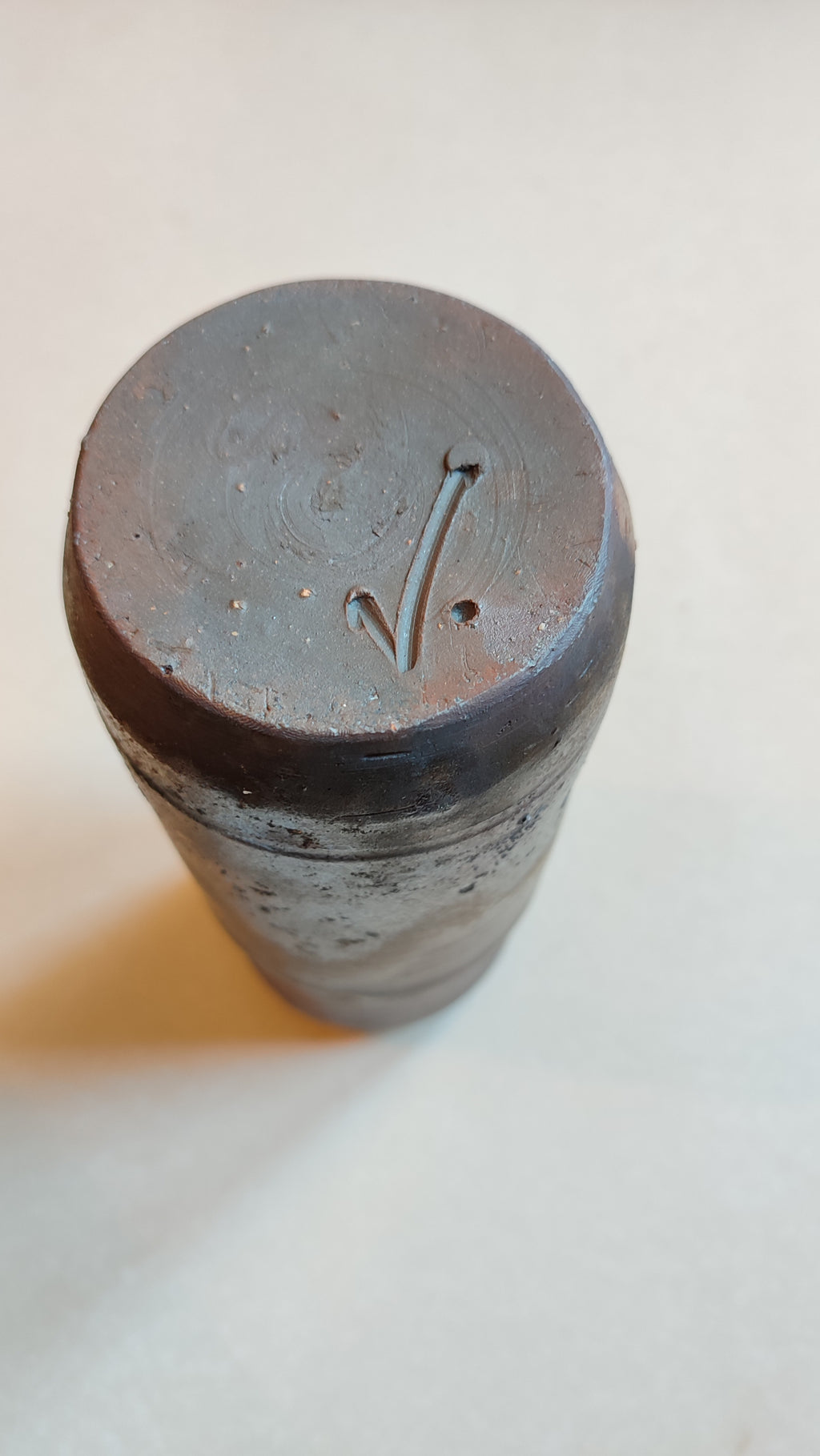 Rare vase japonais "Bizen" 240mm-circa 1970