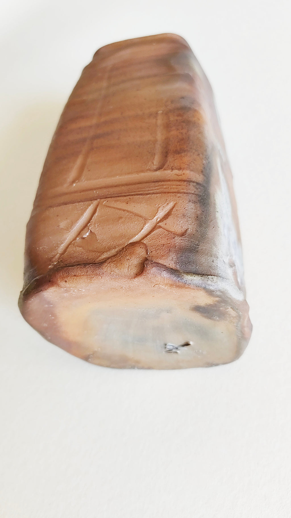 Rare vase japonais style "Bizen" 245mm "Yukihiro Shima"-circa 1970
