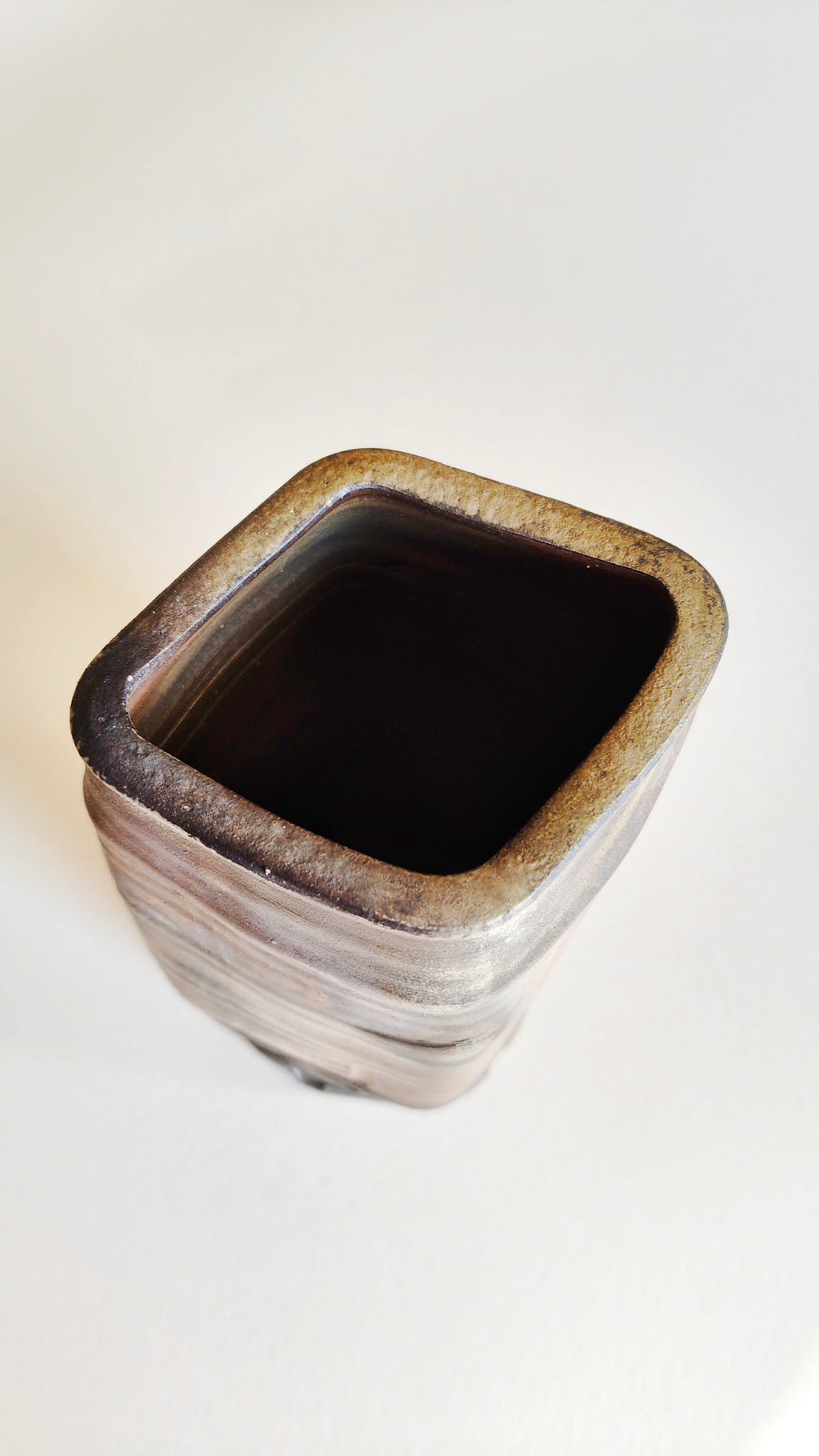 Rare vase japonais style "Bizen" 245mm "Yukihiro Shima"-circa 1970