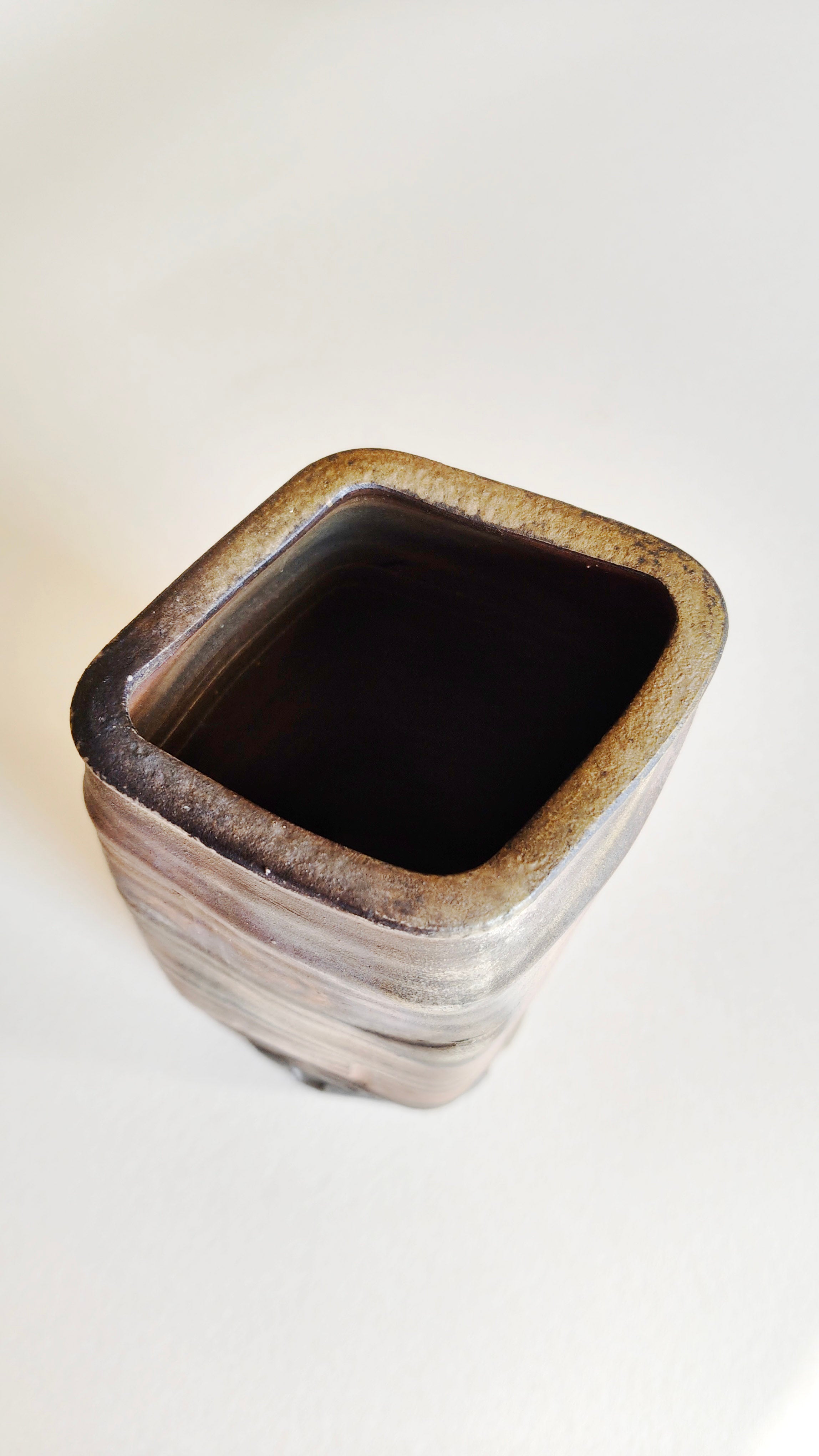 Rare vase japonais style "Bizen" 245mm "Yukihiro Shima"-circa 1970