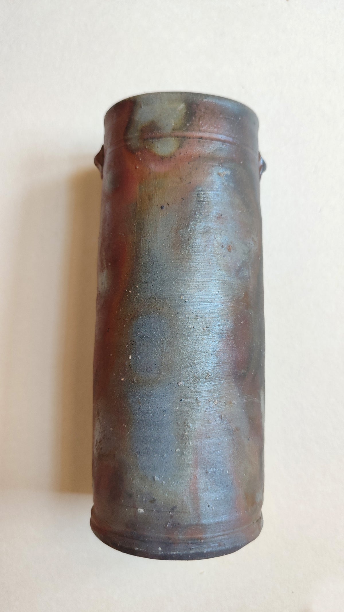 Rare vase japonais style "Bizen" 240mm "Toshoen Kimura"-circa 1970