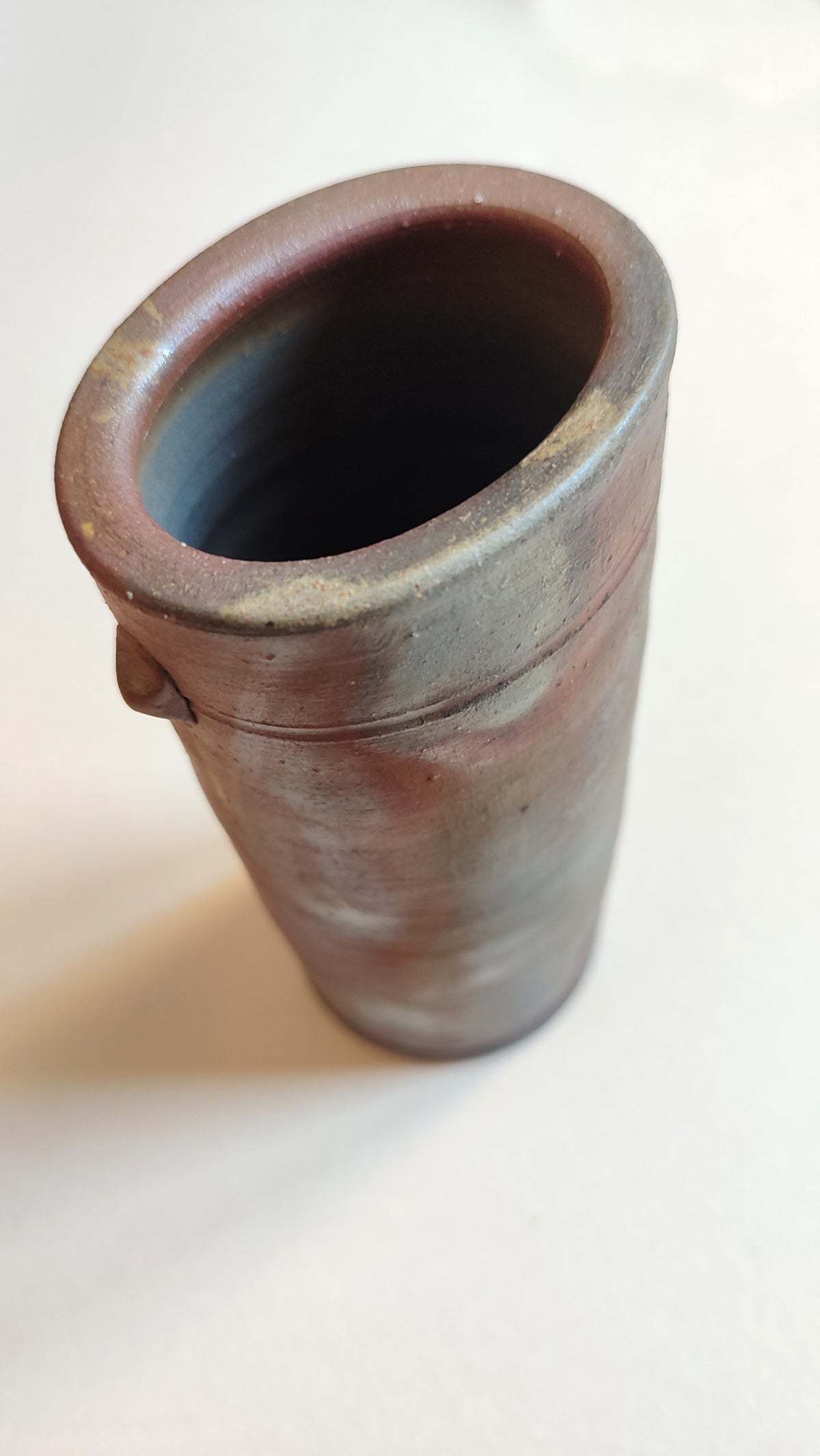 Rare vase japonais style "Bizen" 240mm "Toshoen Kimura"-circa 1970