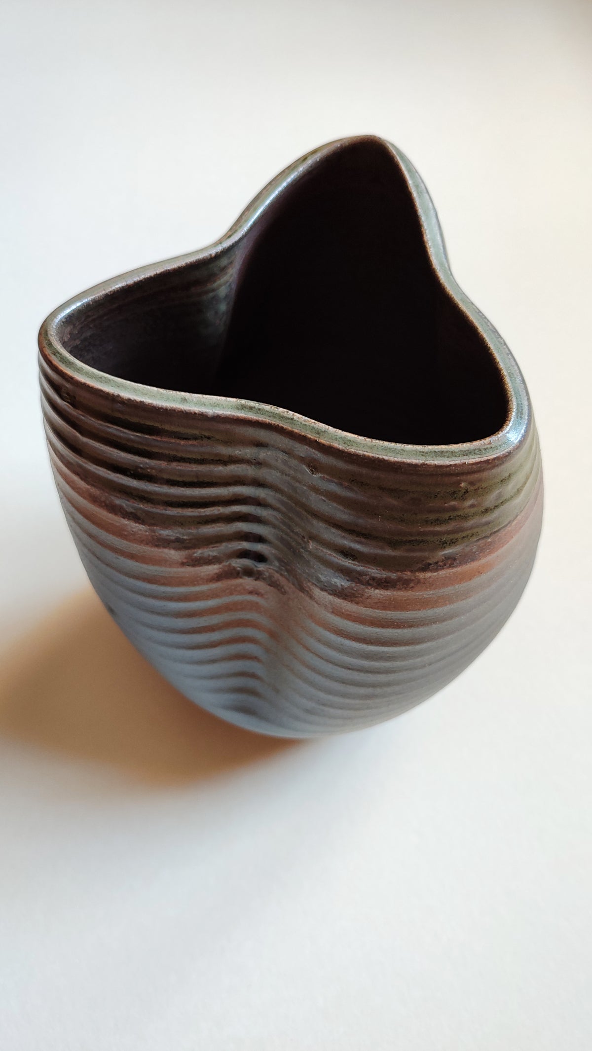Rare vase japonais fabriqué par "Hatayama" dans la ville d'Echizen 245mm