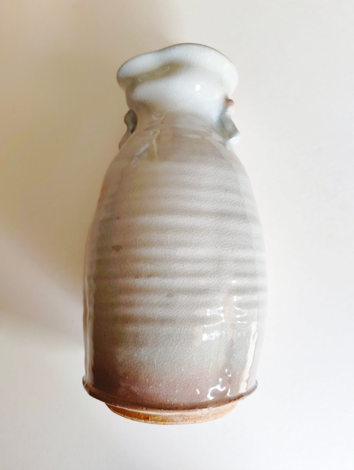 Vase japonais céramique "Hagi" 270mm "Hattori Kaname"