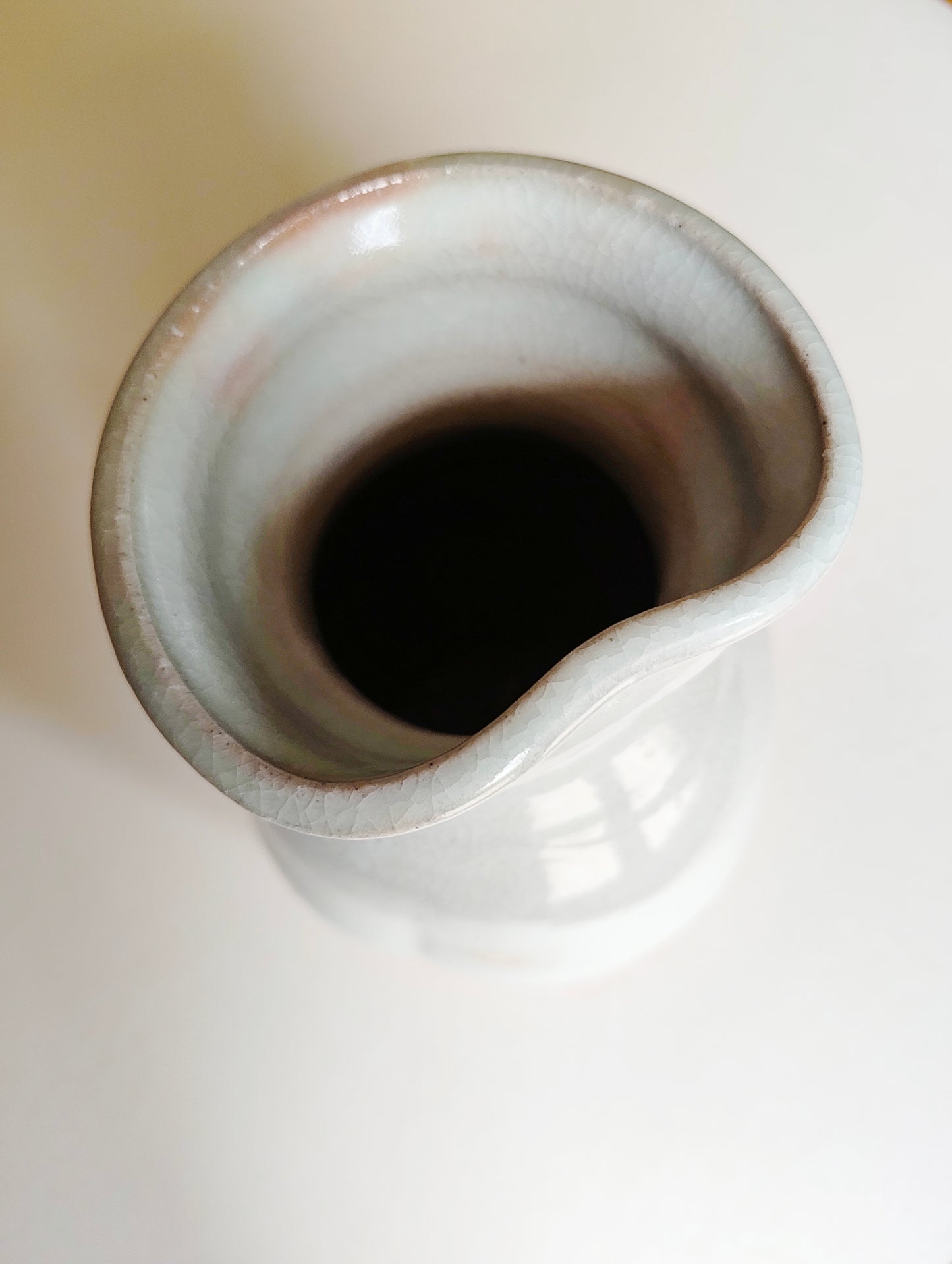 Vase japonais céramique "Hagi" 270mm "Hattori Kaname"