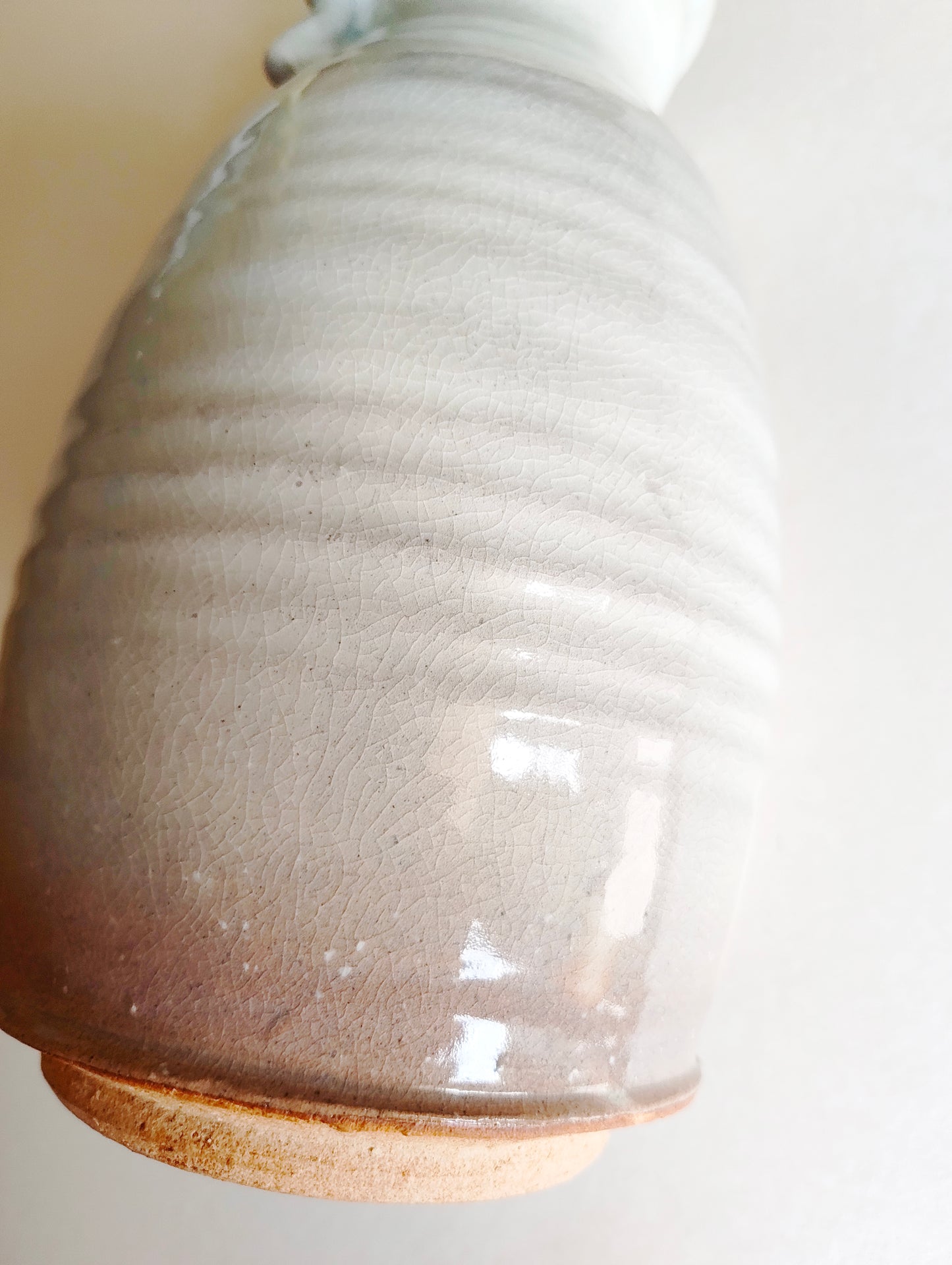 Vase japonais céramique "Hagi" 270mm "Hattori Kaname"