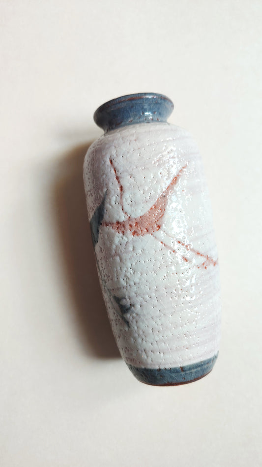 Vase japonais de style "Shino" 187mm "Kosaburo" circa 1970