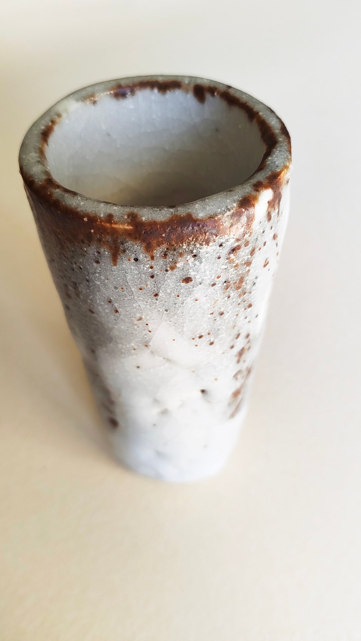 Vase japonais de style "Mino" fabriqué par "Kato" 180mm