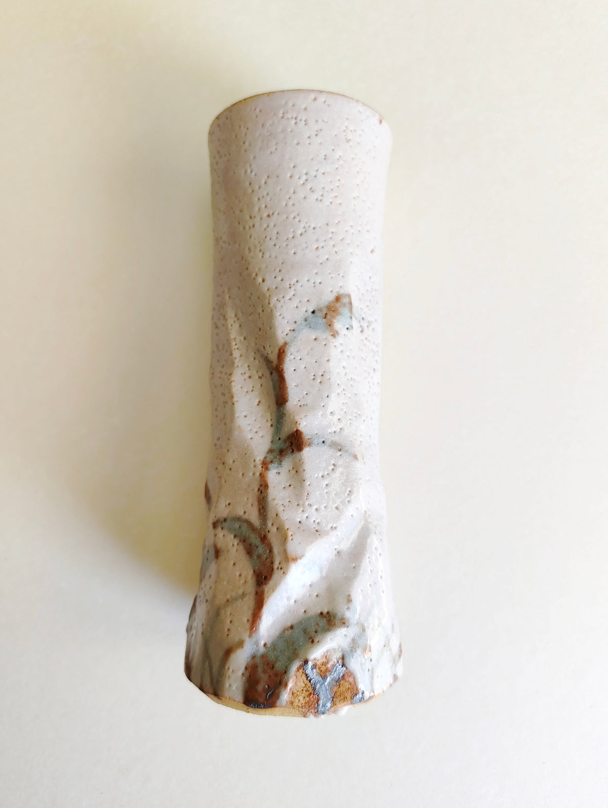 Vase japonais de style "Mino" fabriqué par "Shigezo Sato" 210mm