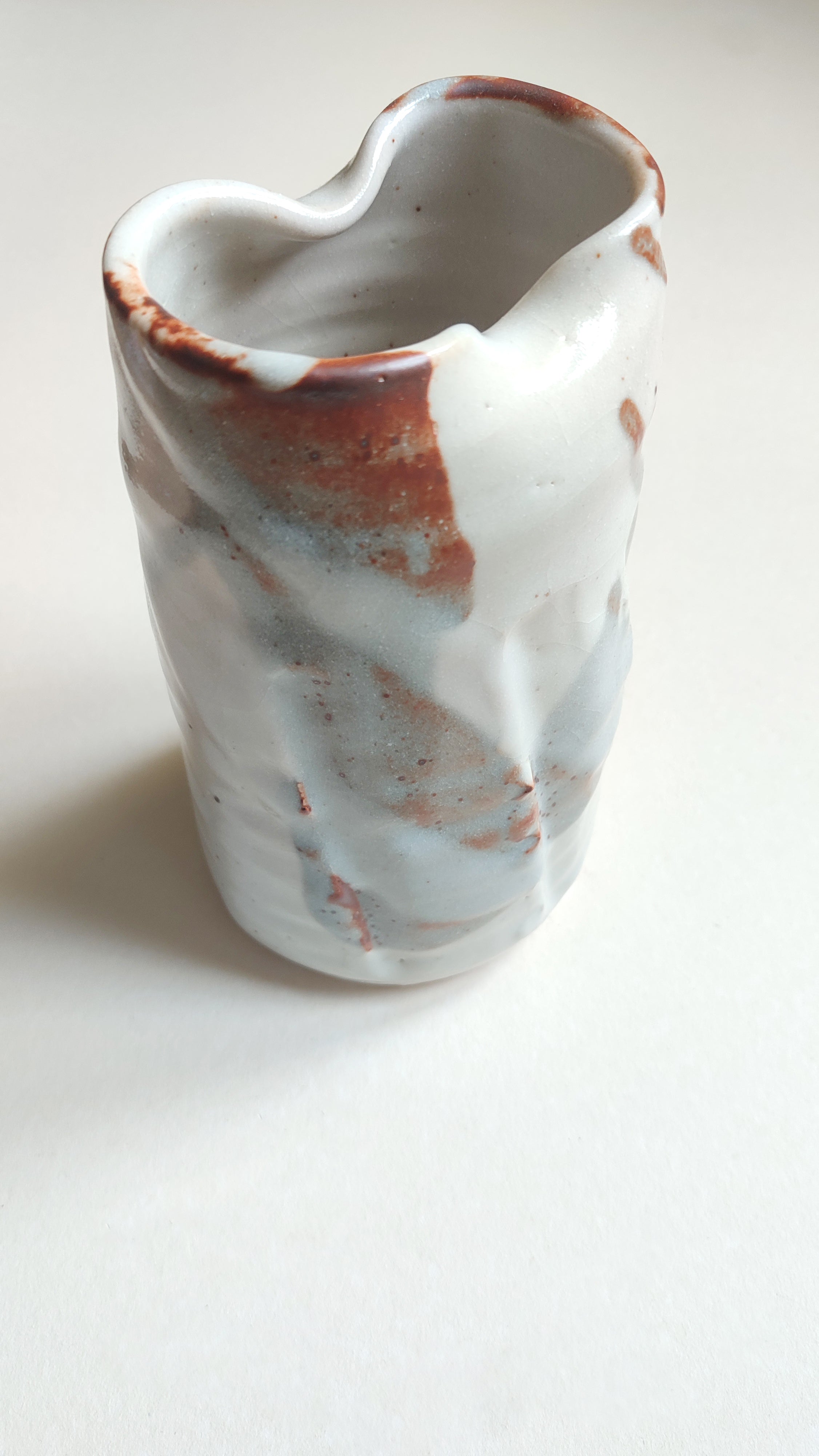 Duo vase et cendrier japonais fabriqué par "Mizuno Teruyama" 210mm